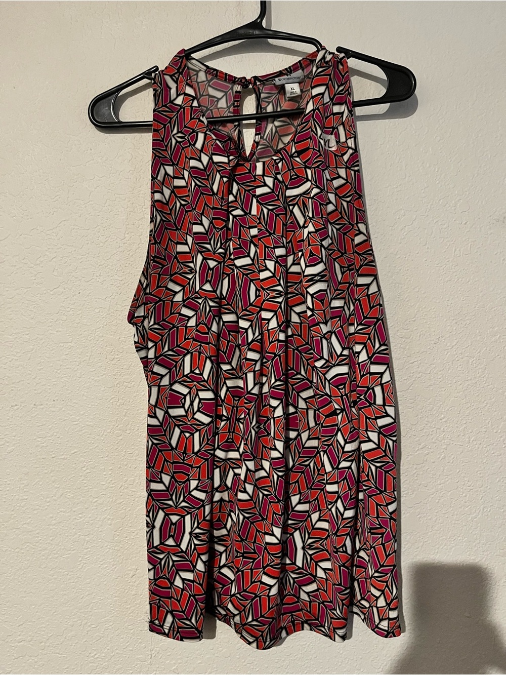 Worthington Multicolor Geometric Sleeveless Top